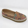 Ethnic Geometric Print Espadrille Flats